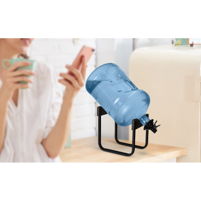 Soporte Dispensador Rack Para 1 Bidón De Agua + Boquilla