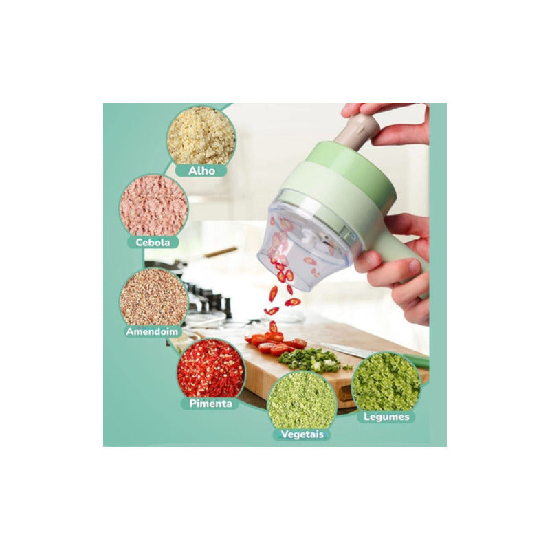 Picador De Vegetales Y Verduras Eléctrico Resistente