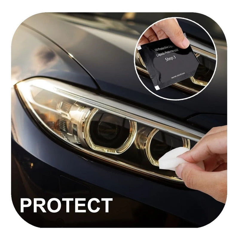 Kit Reparación De Faros Crema Y Accesorios Para Pulir Faros