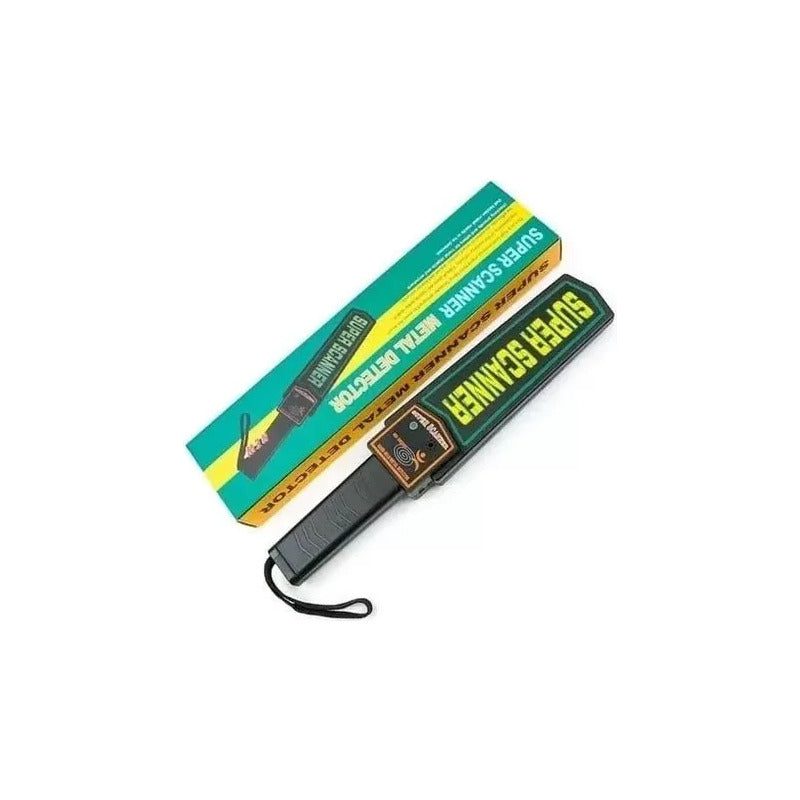 Detector De Metales Portátil Profesional Y Superescáner Negro De Noche
