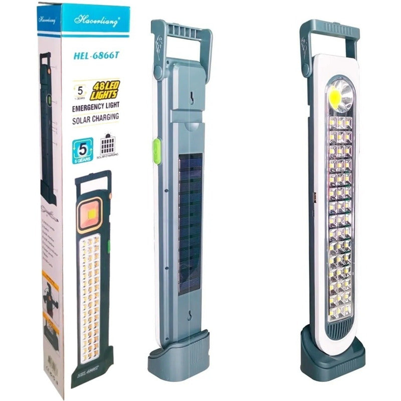 Lámpara Solar Pack X2 Barra De Emergencia Solar