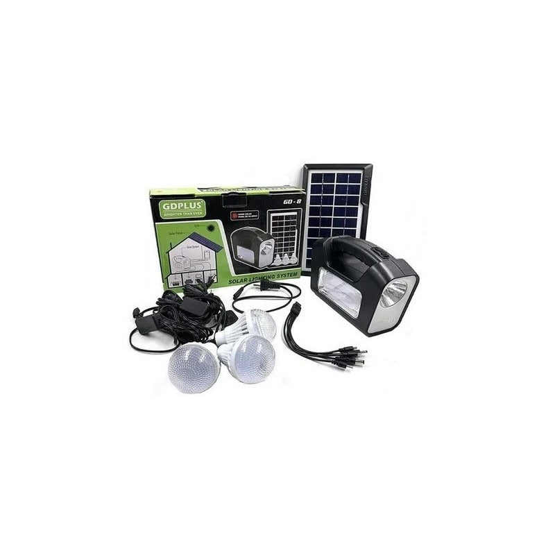 Kit Solar Emergencia Camping Usb Ampolletas 36hrs Envio Grat
