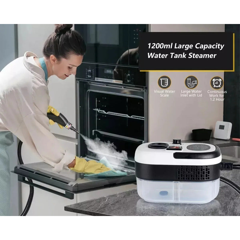 Limpiador De Vapor A Presión De Alta Temperatura De 2500w Blanco