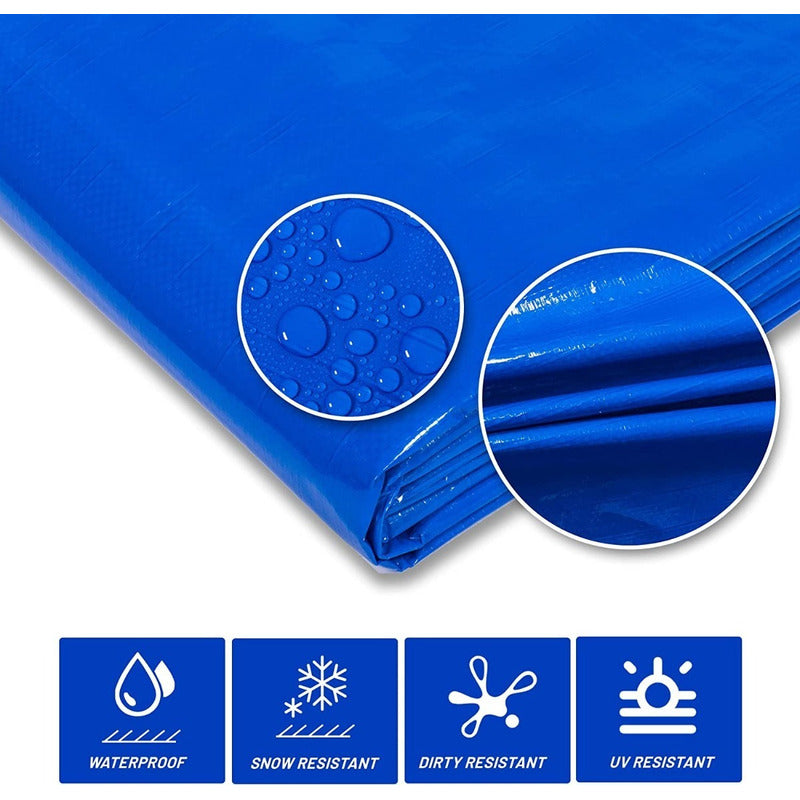 Pack 2 Lona Multiuso 3x4 Impermeable Cobertor Multiproposito