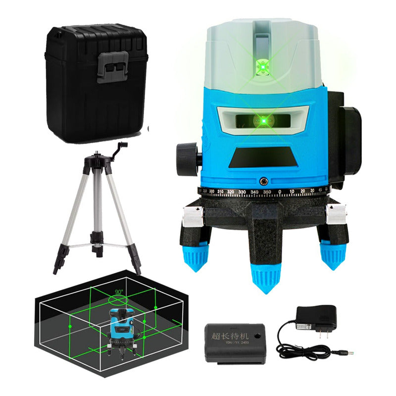 Nivel Laser Tripode Con Maletin Autonivelador 5 Líneas 360