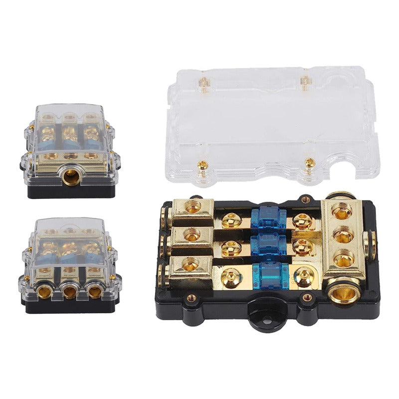 Bloque De Distribución Negativo Portafusibles 3 Vías