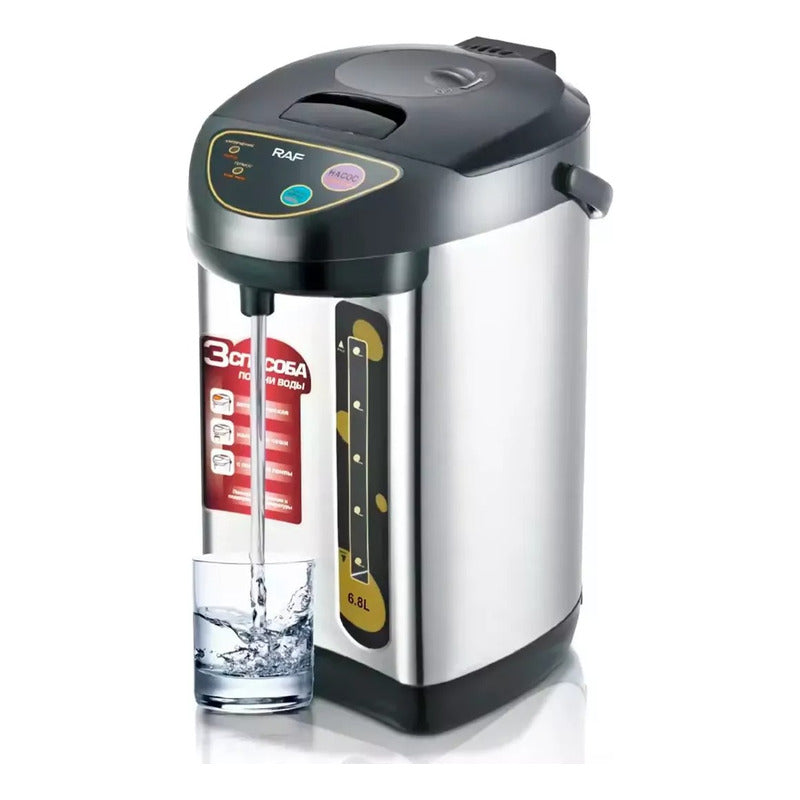 Hervidor 6 Litros Termo Eléctrico Inoxidable 220v Portátil Gris