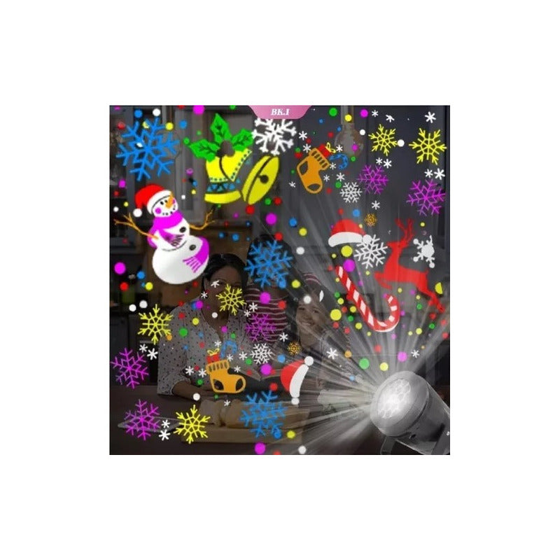 Proyector Luces Led Navidad Multicolor Exterior Interior