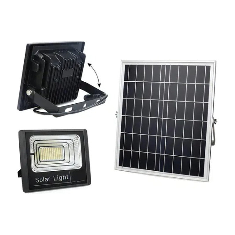 Foco Solar De 800w Led Con Panel Solar Y Control Remoto