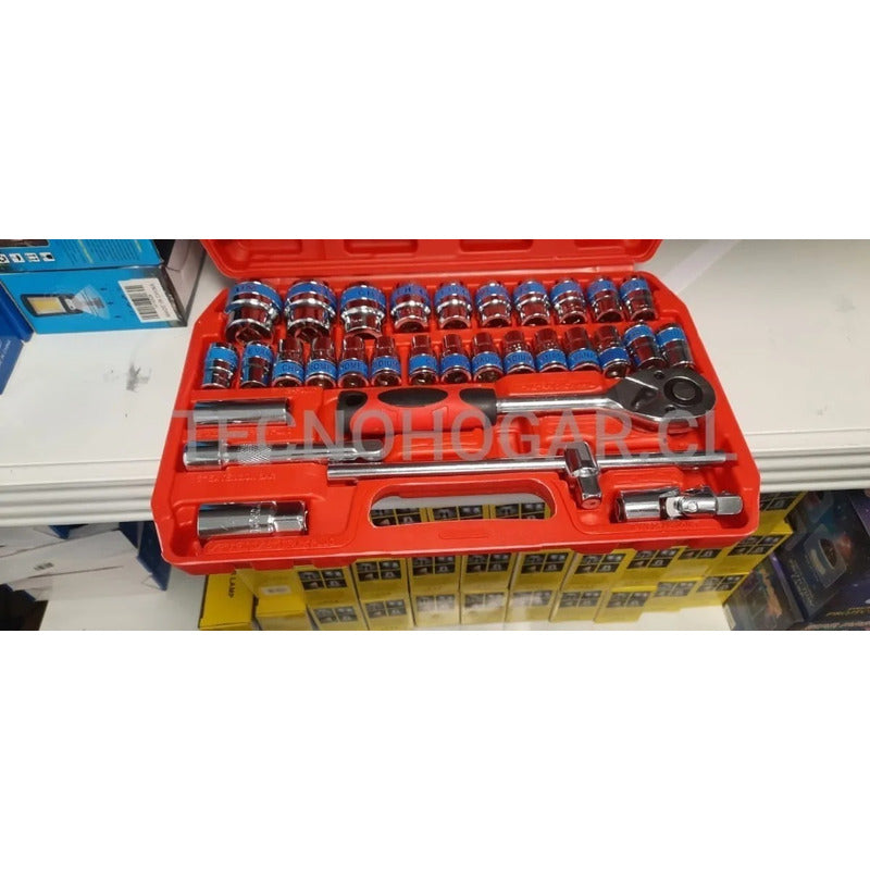 Caja De Dados 32 Piezas De 1/2 Chicharra Grande Herramientas