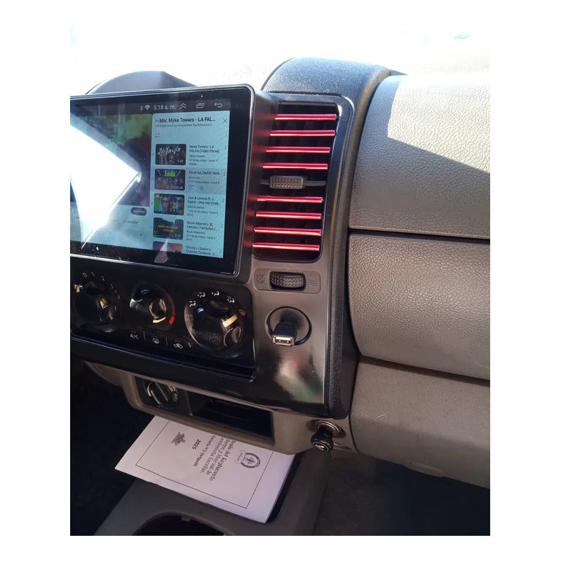 Bisel Adaptador Radio 9pul Nissan Navara 2006-2012 Negro