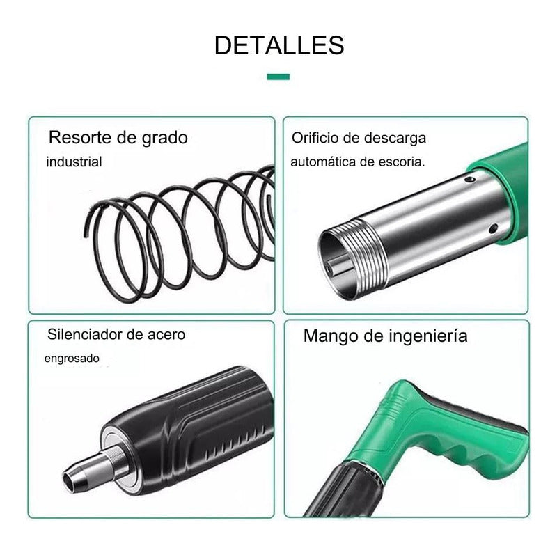 Kit De Pistola De Fijación De Pared Portátil + 100clavos