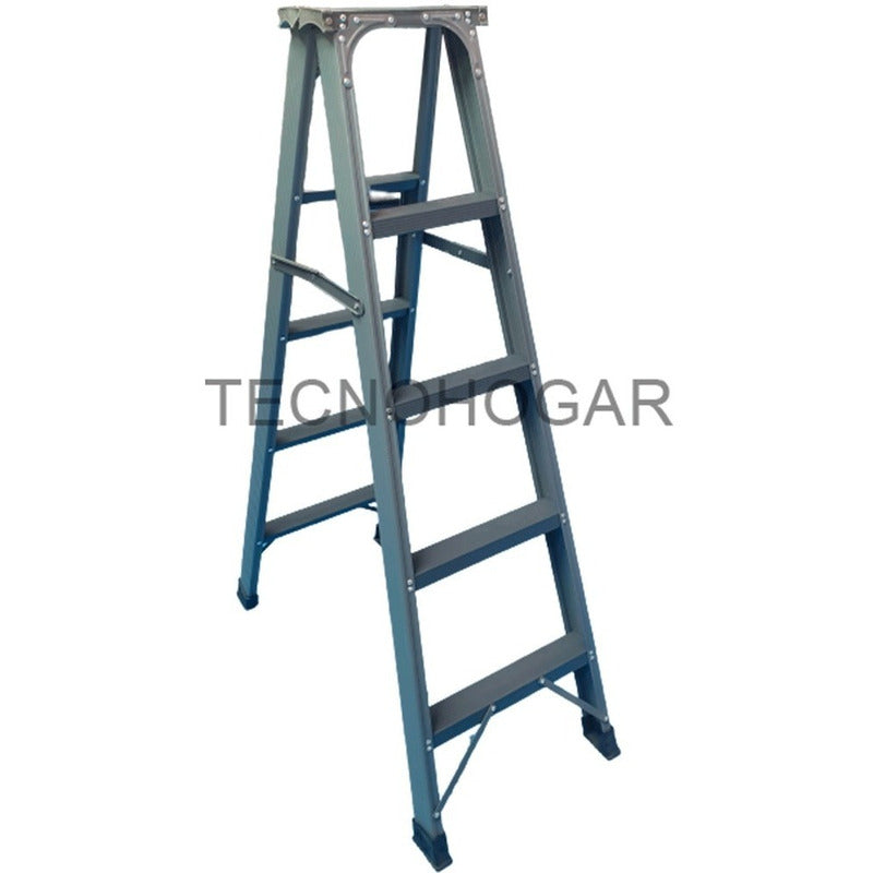 Escalera Plegable Reforzada Metálica 4 Peldaños