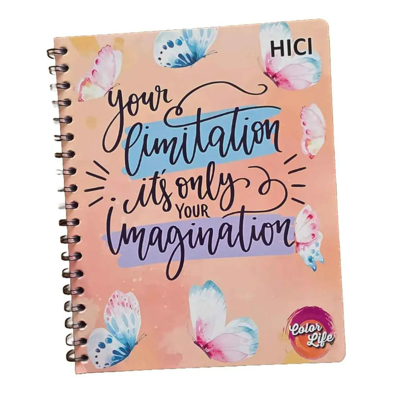 Pack X5 Cuadernos De 100 Hjs Surtidos Espiral 7mm Colegio Hembra 2