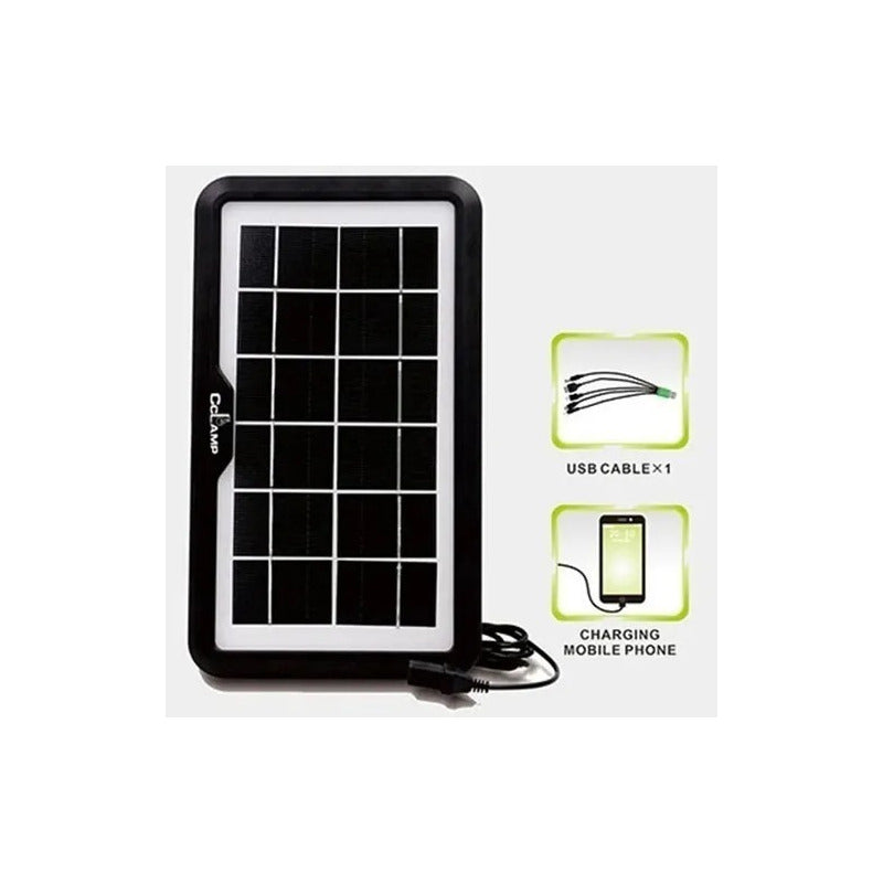 Cargador Solar Panel Portátil Celular Energía Solar Usb