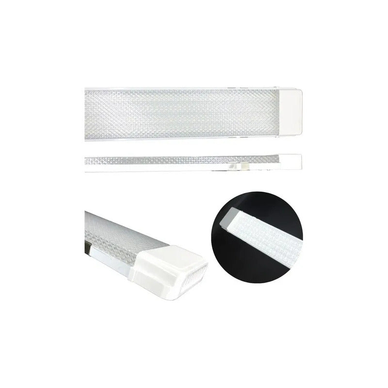 Tubo Led 110cm Luces Canaleta Led Canoa Plana Tubos Led 54w