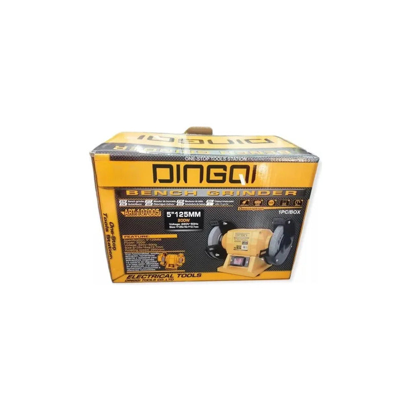Esmeril De Banco 5 Pulgadas Electrico Naranja