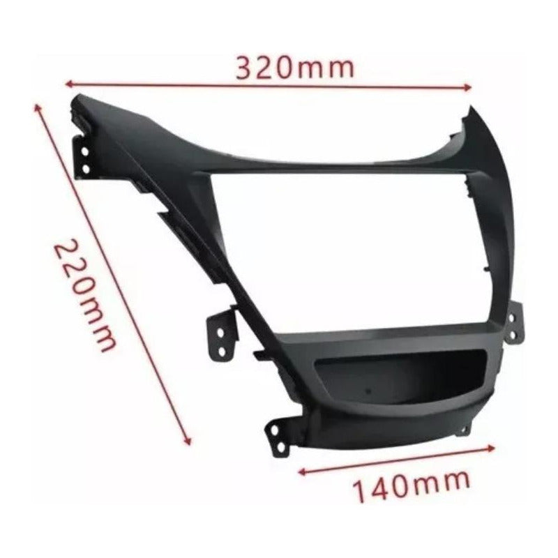 Marco Adaptador Estéreo Hyundai 2010-2012 2 Din Negro