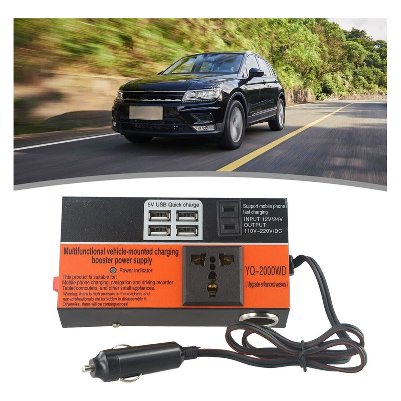 Inversor De Voltaje 1500w 12-220v Convertidor Multiproposito