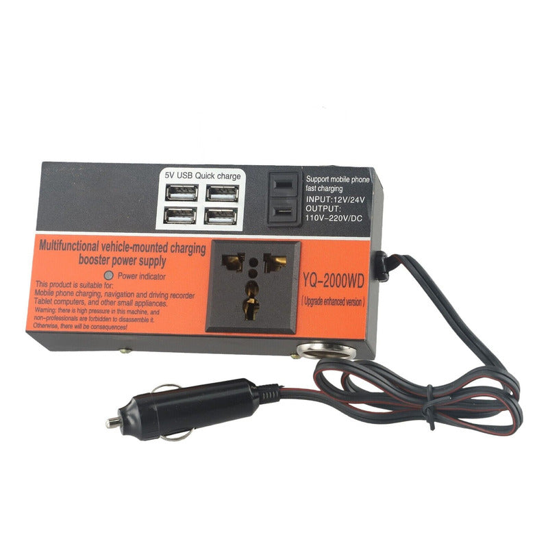 Inversor De Voltaje 1500w 12-220v Convertidor Multiproposito