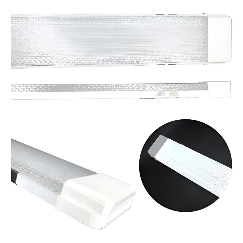 Tubo Led 110cm Luces Canaleta Led Canoa Plana Tubos Led 54w