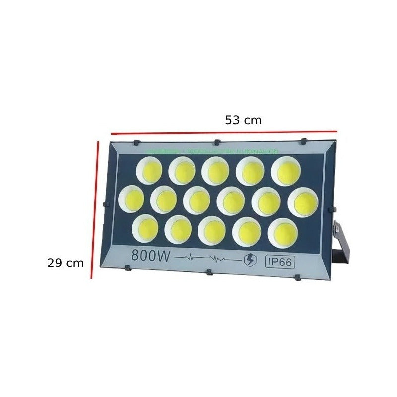 Foco Proyector 800w Reflector Canchas Cultivo Industrial