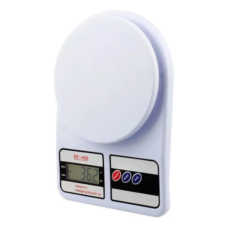 Peso De Cocina Gramera 7kg Baterías Incluidas Envio Gratis Blanco 8 G