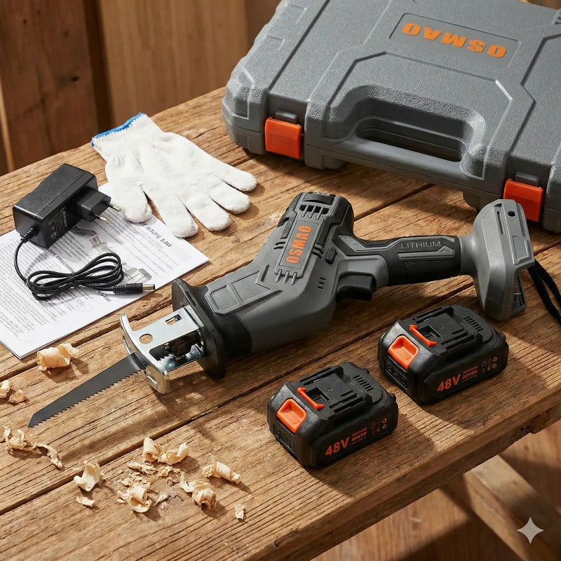 Sierra Eléctrica Inalámbrica Sable Recíproca Con 2 Baterías