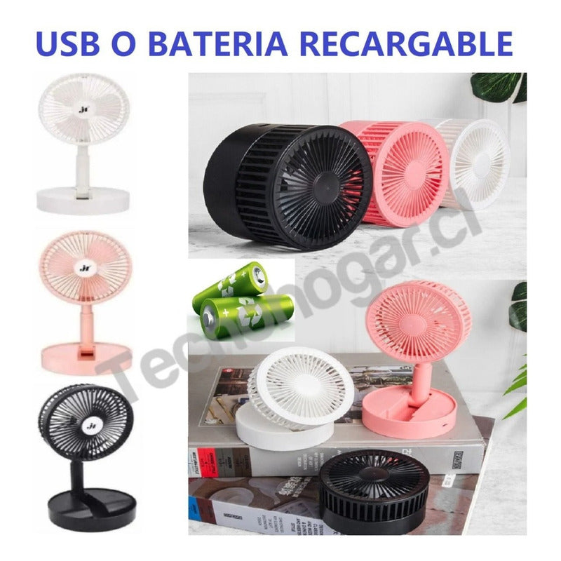 Ventilador Silencioso Potente Escritorio Mesa Portátil Usb