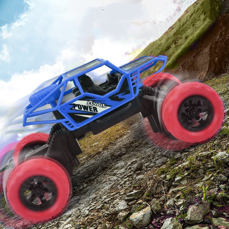 Vehículo Control Remoto Pilas Climbing Car Y Deportivo Azul
