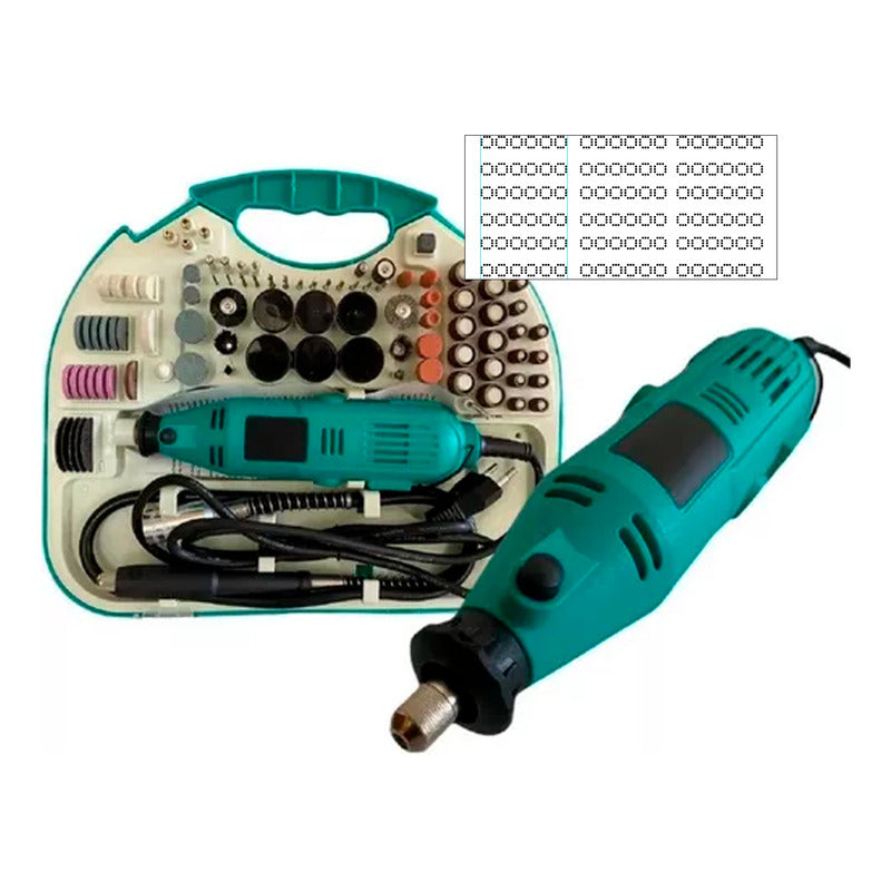 Kit Minitorno Dremel Taladro Con Plantilla Grabado Patente