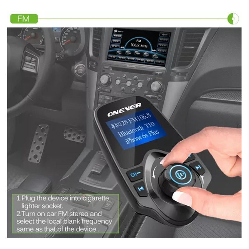 Bluetooth Para Auto Radio Y Usb Cargador Para Autos 12v