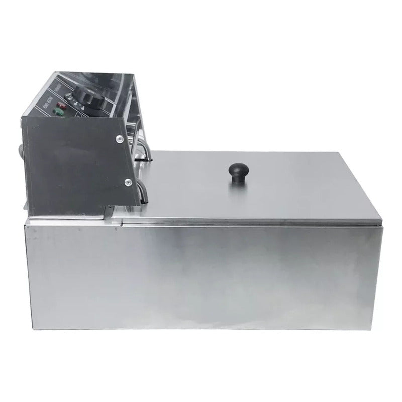 Freidora Con Tapa Eléctrica Regulador Adaptador Incluido