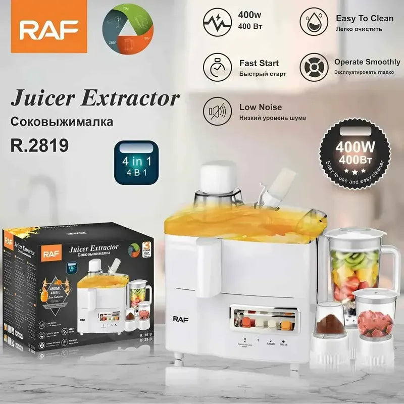 Extractor Eléctrico 4 En 1 Para Alimentación Complementaria Blanco 50/60hz