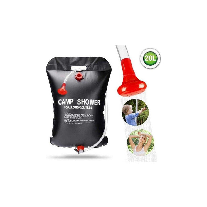 Ducha Portátil Solar Camping Playa 20 L Exterior Compacta