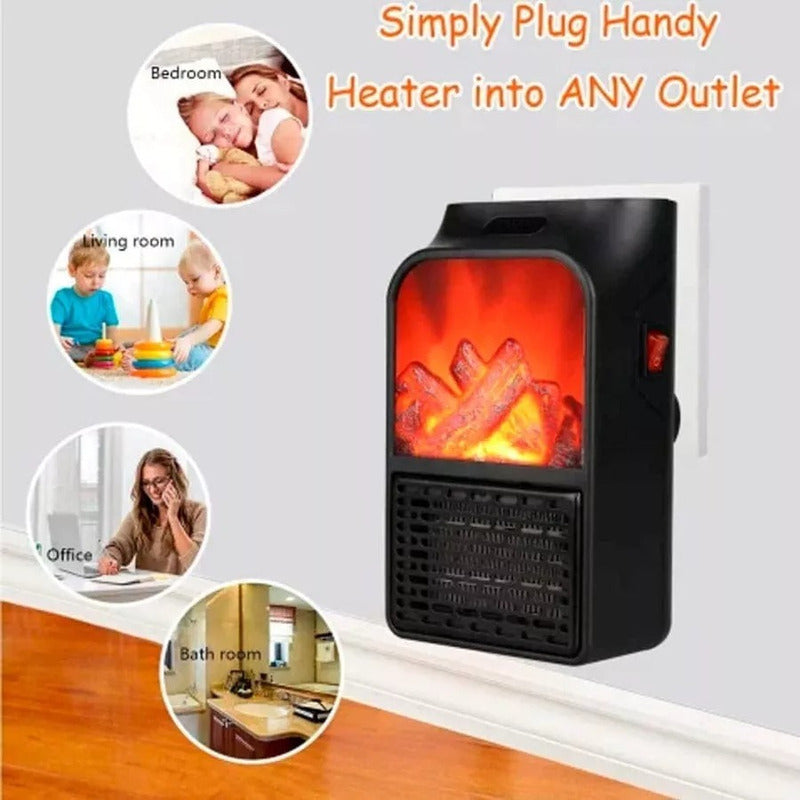 Calefactor Electrico Portátil 900w Control Remoto+adaptador