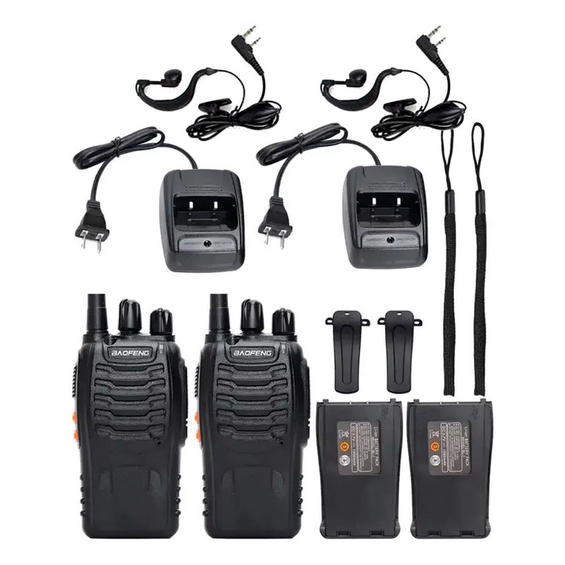Radios X2 Walkie Talkie Baofeng 888s 16 Canales 5km Alcance