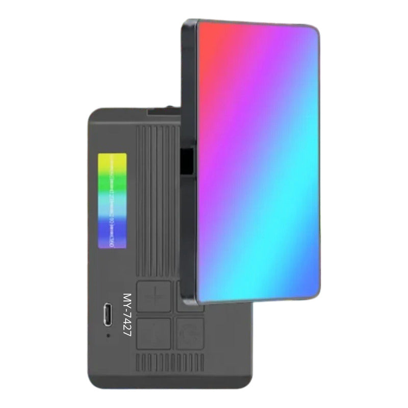 Luz Rgb Portátil Ajustable Negro Para Selfies Videos Cit Baihuo