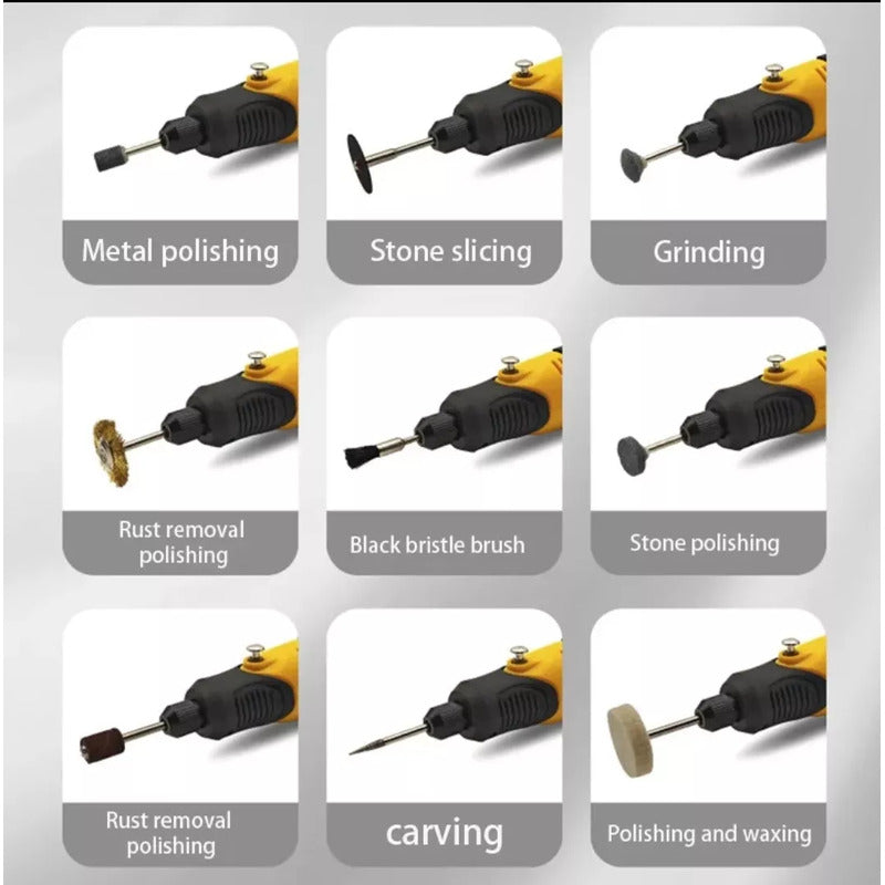 Mini Dremel Inalámbrico Recargable 3.6v Maleta 35 Piezas