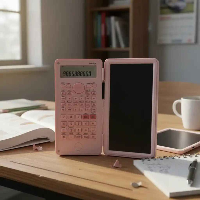 Calculadora Científica Con Tableta Inteligente 240 Funciones Rosa