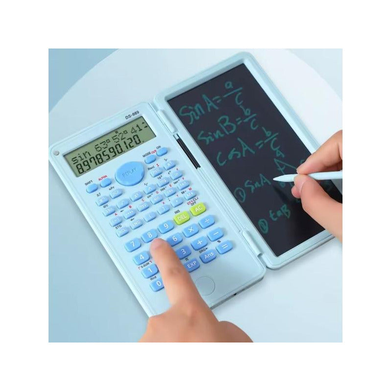 Calculadora Científica Con Tableta Inteligente 240 Funciones Rosa