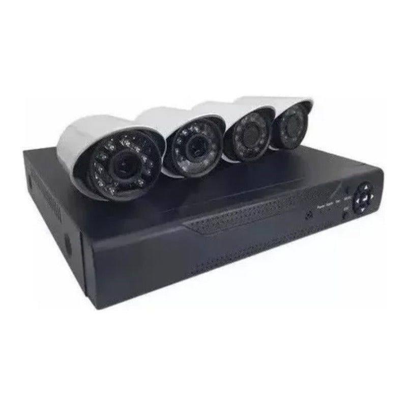 Kit Dvr Wifi + 4 Cámaras De Seguridad Interior Y Exterior
