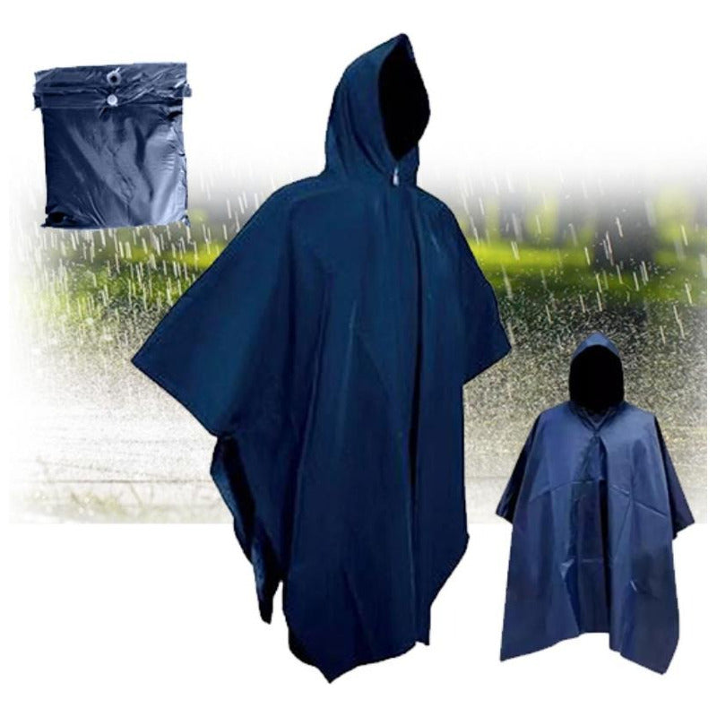 Poncho Impermeable Resistente Pvc Capa Lluvia Chubasquero