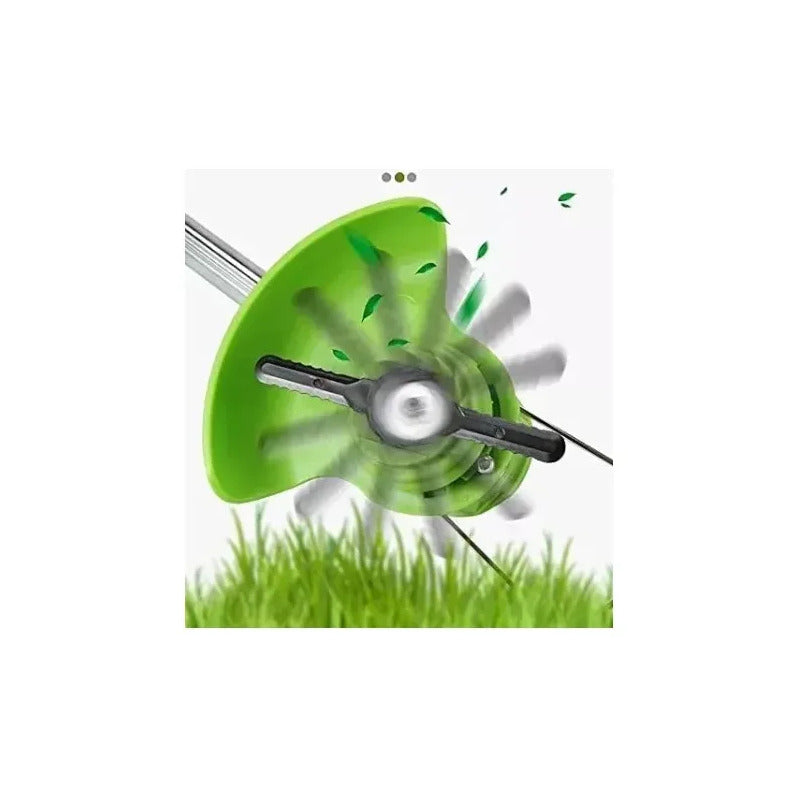 Cortadora De Pasto Inalámbrica Con Baterias Y Accesorios Verde Claro