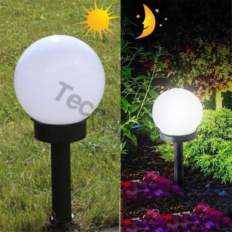 Estaca Solar Globo X6 Jardin Foco Led Exterior Decoracion