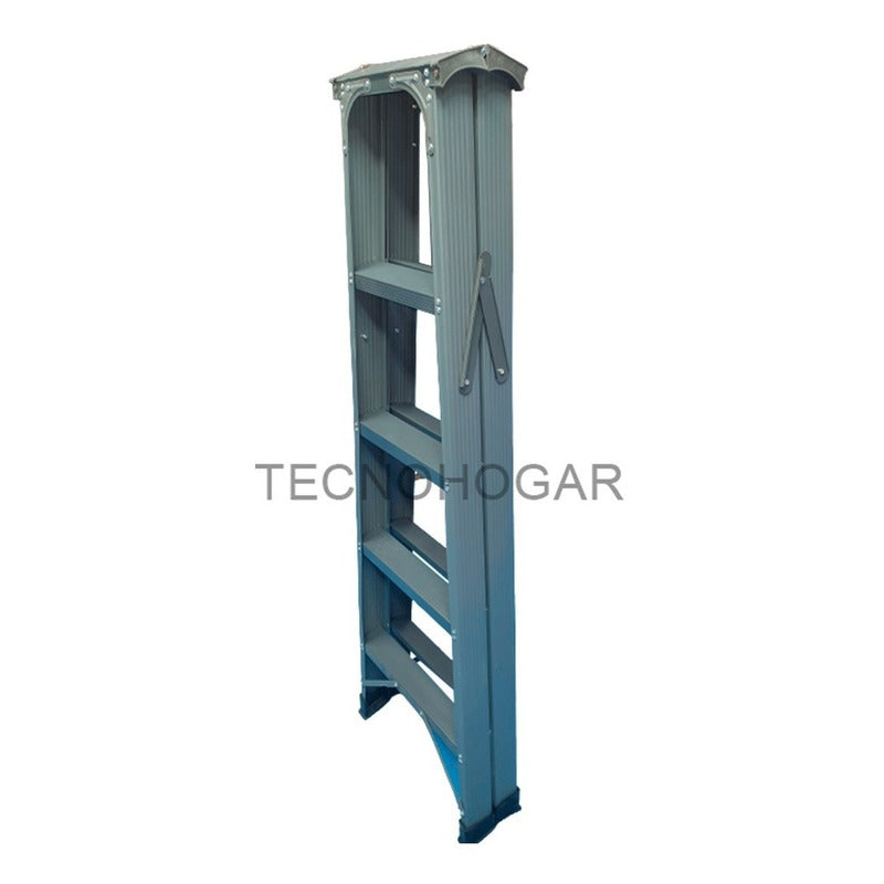 Escalera Plegable Reforzada Metálica 4 Peldaños