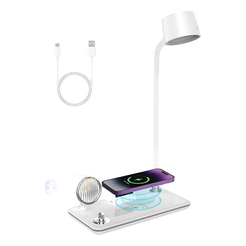 Base Carga Inalámbrica Para iPhone Magsafe 3en1 + Cargador Blanco O Negro
