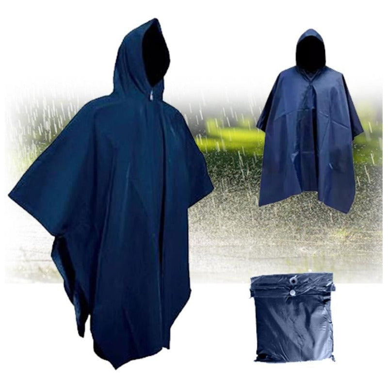Poncho Impermeable Resistente Pvc Capa Lluvia Chubasquero
