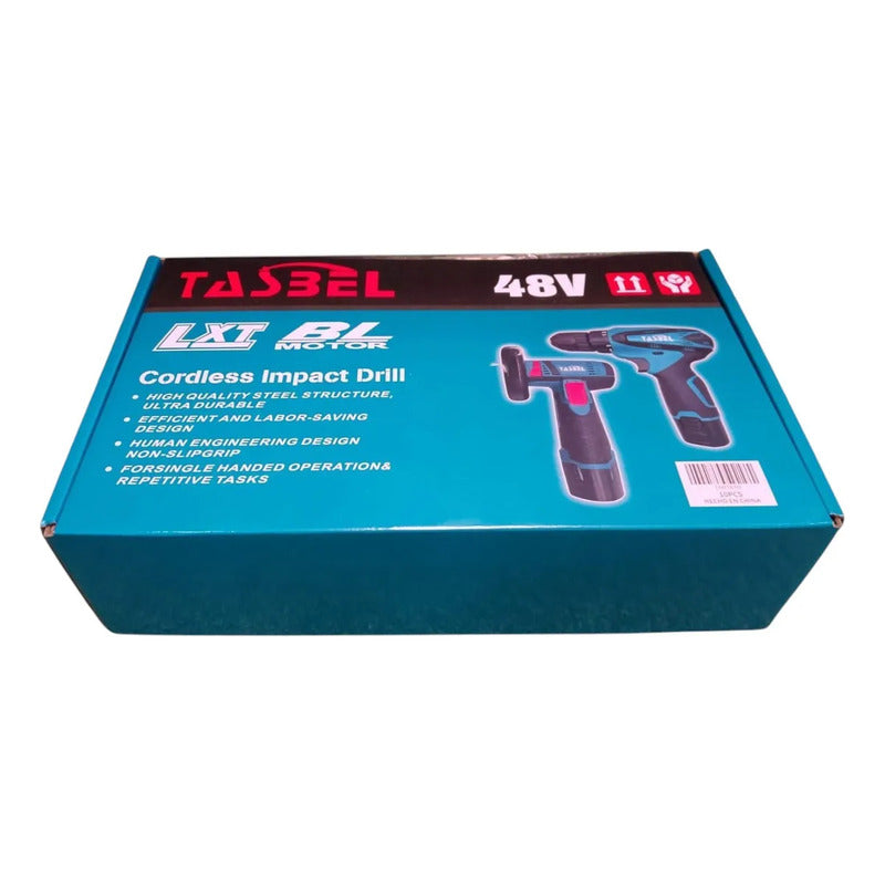 Taladro Inalámbrico Y Mini Esmeril Compacto Con Baterias Azul Acero 50 Hz / 60 Hz
