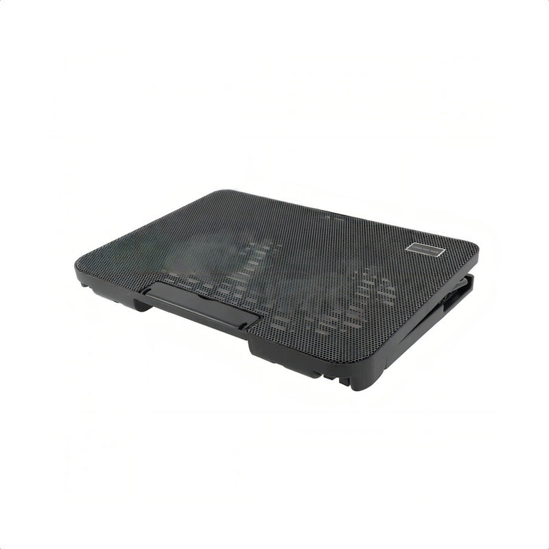 Base Enfriador Notebook Cooler Pad Gamer N99 Con Led Azul 2 Ventiladores Usb Negro